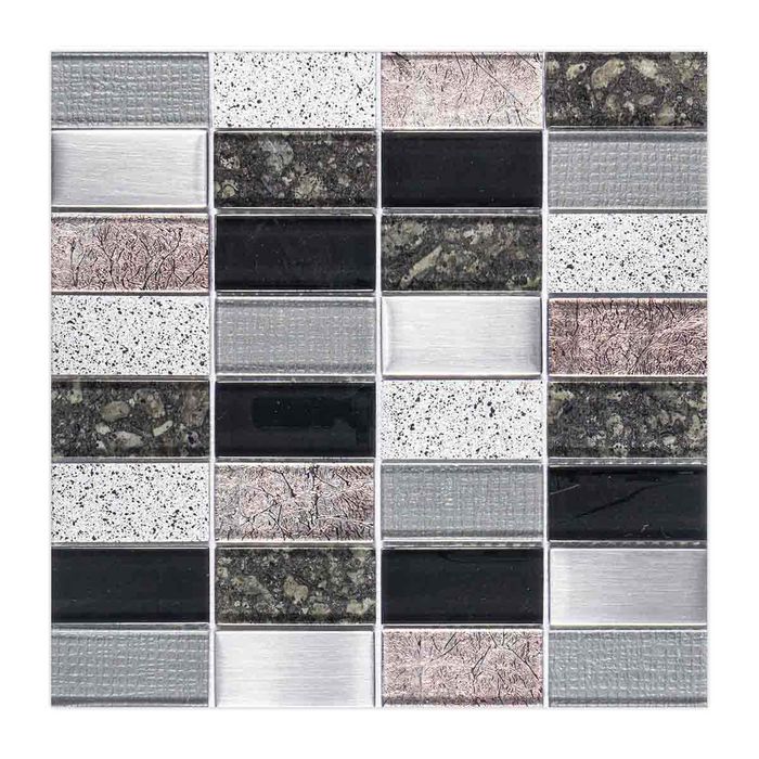 Mosaico Infinity Black 30x30 Cm