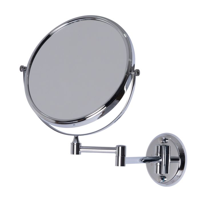 Espejo Mobile Retractil De Pared Aumento Base Redonda 30 Cm.