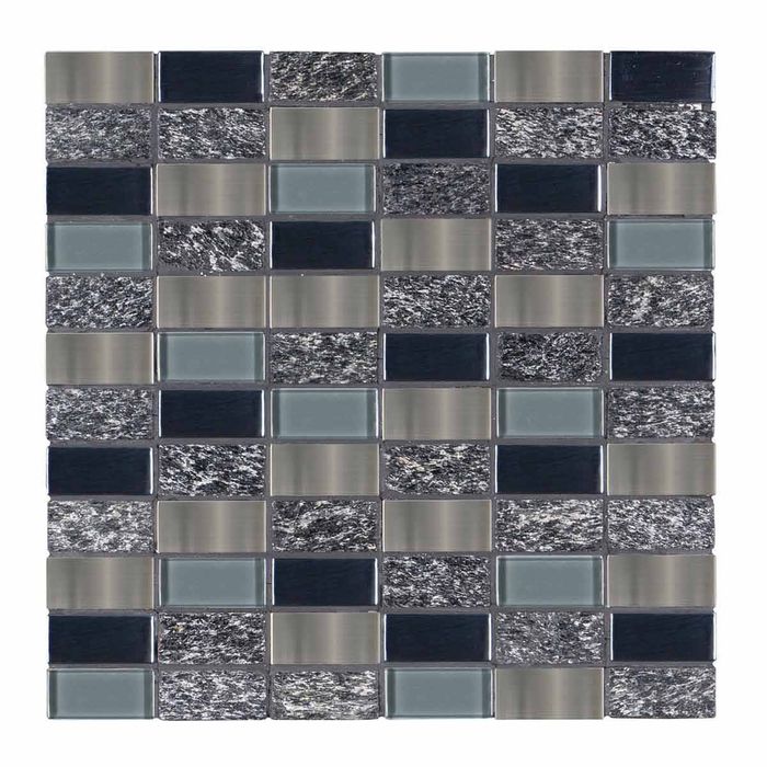 Mosaico Caradra Negro 30x30 Cm.