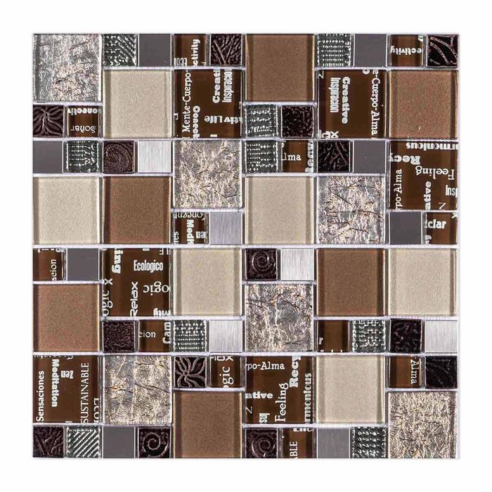 Mosaico Carnaval Brown 30x30 Cm.