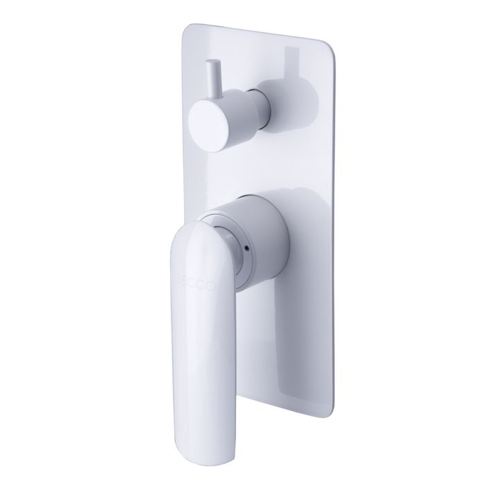 Grifería Para Ducha Curve Blanco Monocontrol Con Salida a Bañera