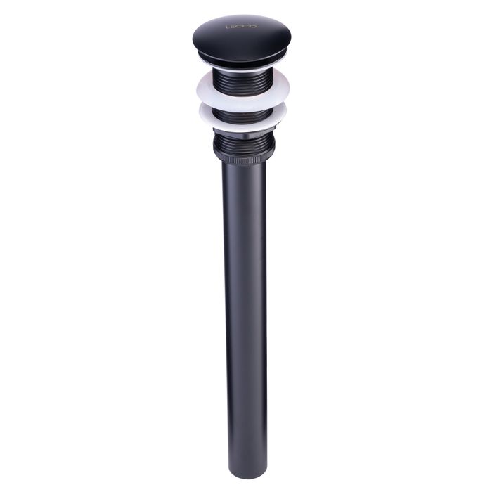 Desagüe Metálico Push Negro Sin Rebose