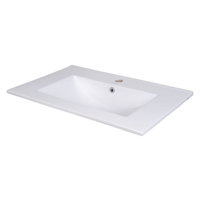 Lavamanos Firenze De Sobreponer En Porcelana Blanco 71.5x47x17 Cm.