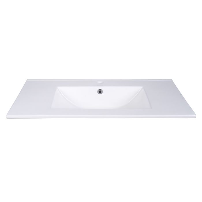 Lavamanos Firenze De Sobreponer En Porcelana Blanco 81.5x47x18 Cm.