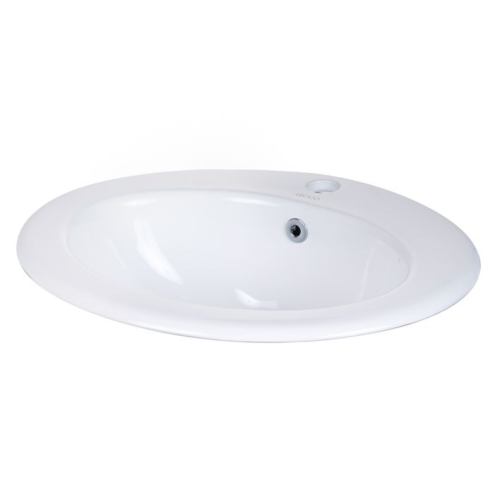 Lavamanos Tanzis De Sobreponer En Porcelana Blanco 51.7x46.7x19.6 Cm.