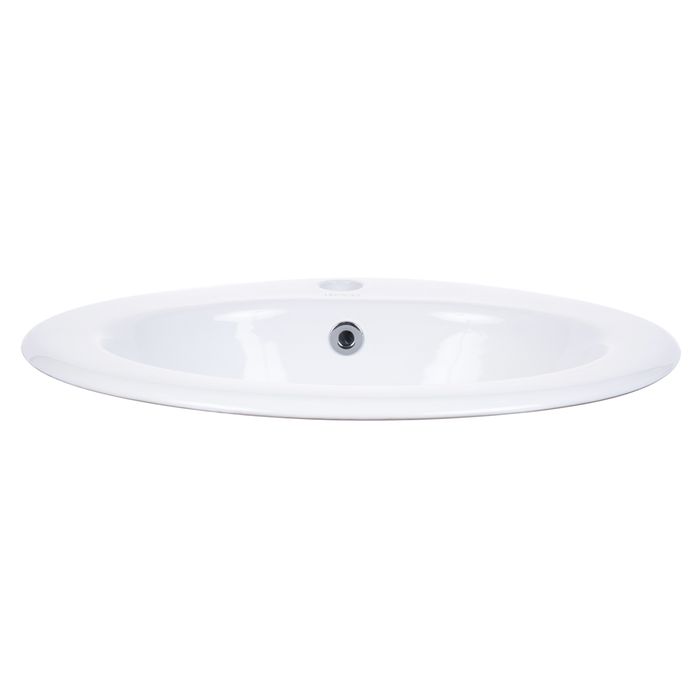 Lavamanos Tanzis De Sobreponer En Porcelana Blanco 51.7x46.7x19.6 Cm.