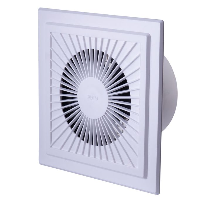 Extractor De Olores Plastico Blanco De 20x20 Cm