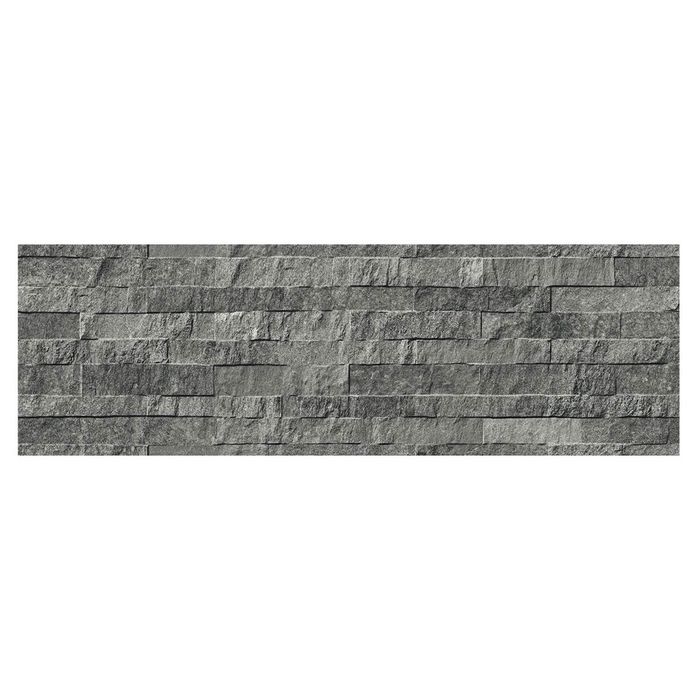 Pared Fachada Porcelanato Malta Carbono 32x100 Cm.