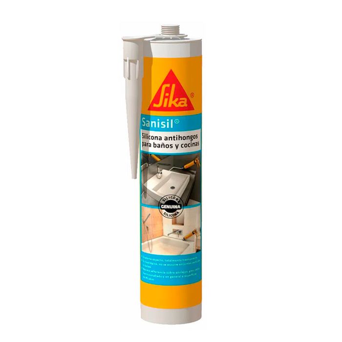 Sanisil Transparente Sika Cartucho x 300 Cc