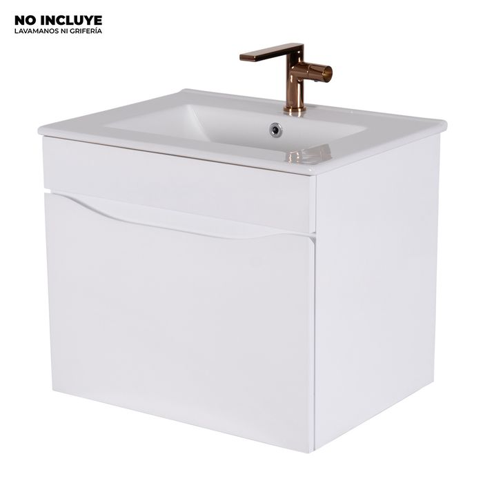 Mueble De Baño Ario Blanco Cajon Interno 59.5x45.5 Cm.