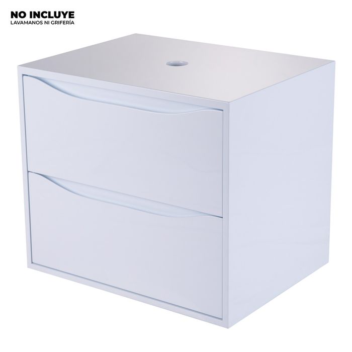 Mueble De Baño Estonia Blanco Con Tapa Poceta Centro 60x46 Cm.