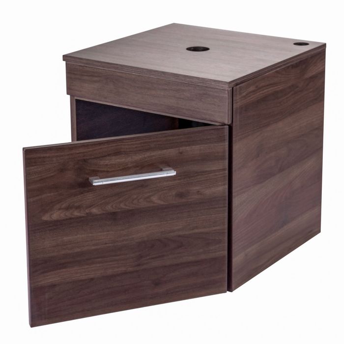 Mueble De Baño Bolonia Chocolate Con Tapa 45x45x49 Cm.