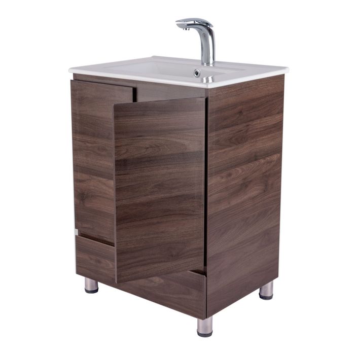 Mueble De Baño Sao Paulo Chocolate Poceta Centro 59.5x45.5 Cm.