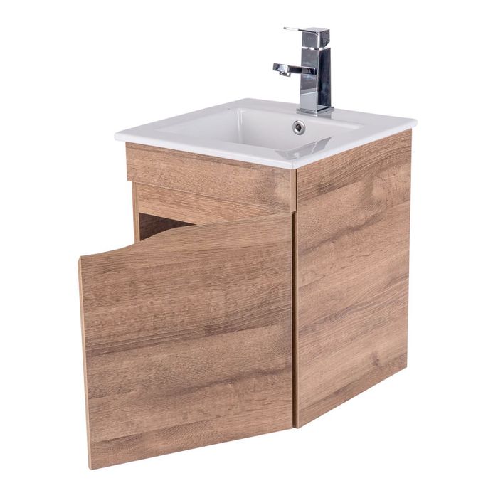Mueble De Baño Trend Roble Claro Poceta Centro 40.5x40.5 Cm.