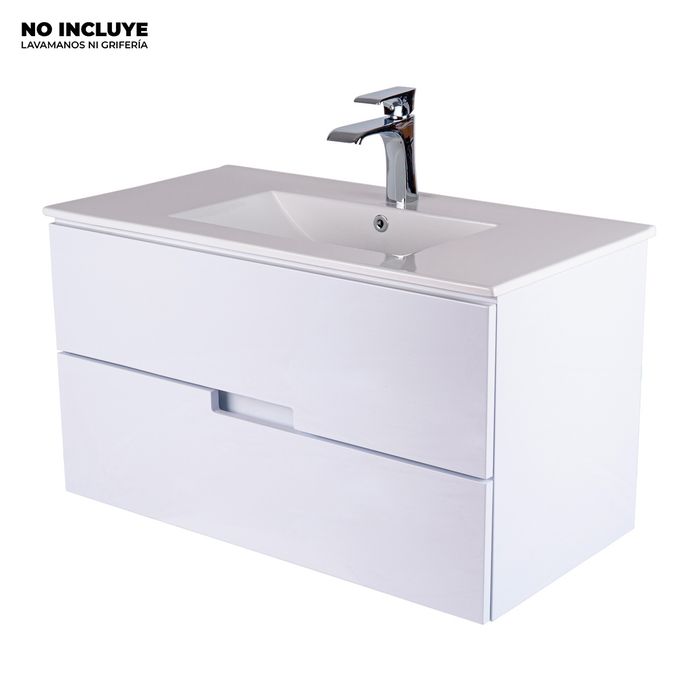 Mueble Amaro Blanco Poceta Centro 89.5x45.5 Cm.