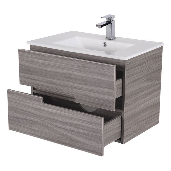 Mueble De Baño Amaro Gris Poceta Centro 69.5x45.5 Cm.