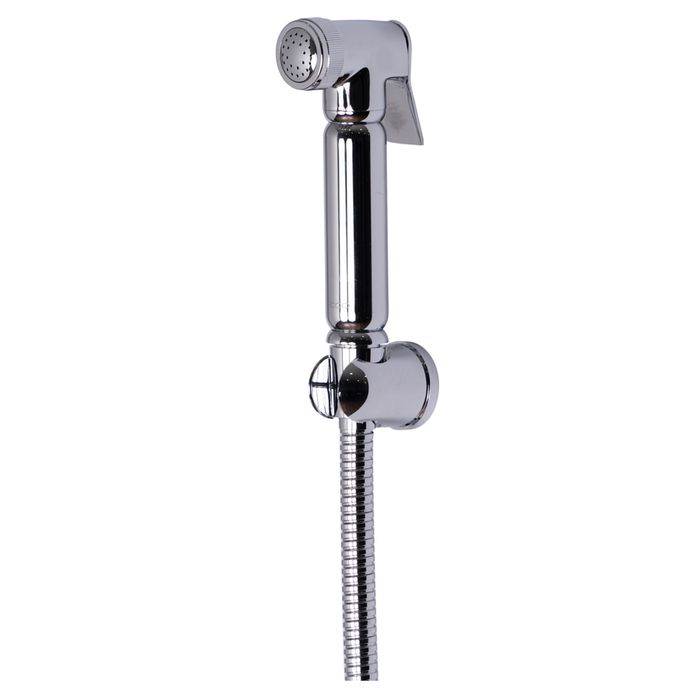 Set Bide Bari Cromo + Soporte + Manguera + Regul + Acople