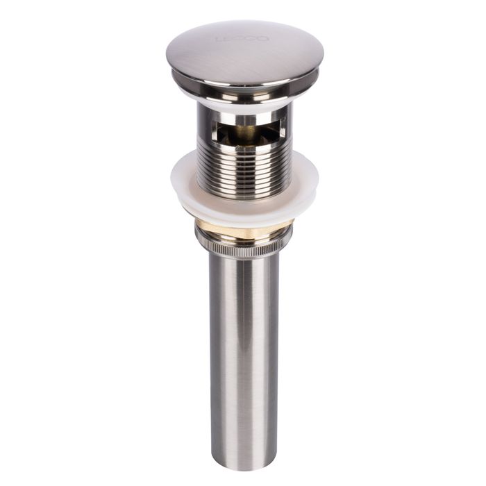 Desague Metalico Push Con Rebose Niquel
