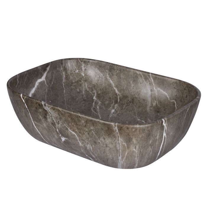 Lavamanos Novella Cafe Tipo Vessel En Porcelana 45.5x32.5x13.5 Cm.