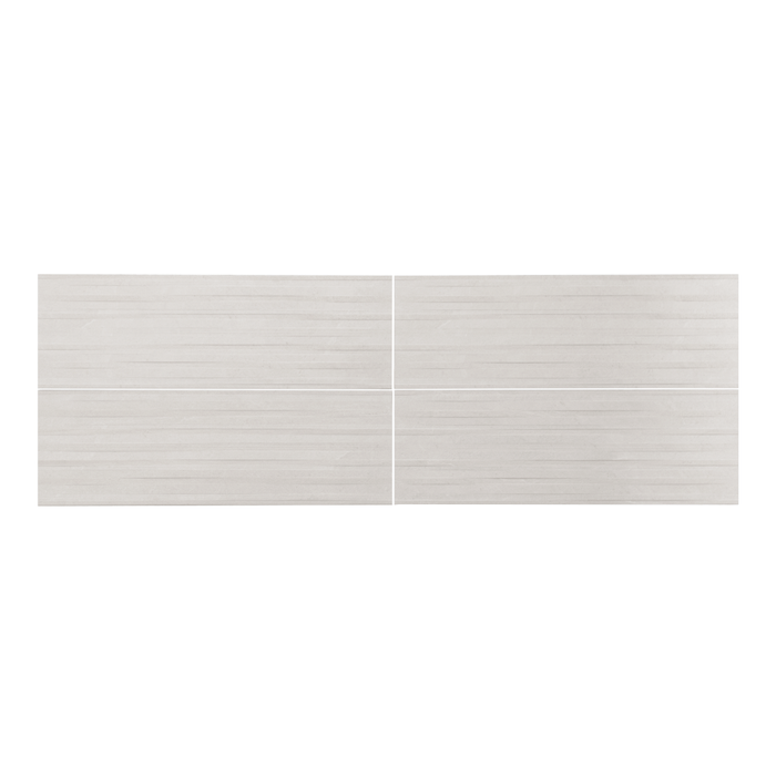 Pared Spartia Blanco Relieve 30 x 90 Cm.