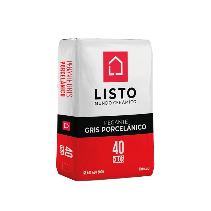 Pegante Color Gris Para Porcelanato Bulto x 40 Kilos