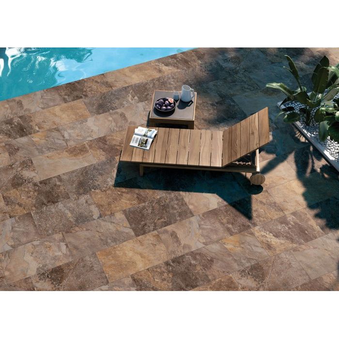 Porcelanato Ardesia Oxido Mate 60x120cm. Cj 1.44m² V4