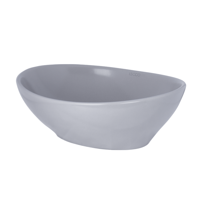 Lavamanos Vessel Ikaria Oval Gris Mate 40.5x33x14.9 Cm