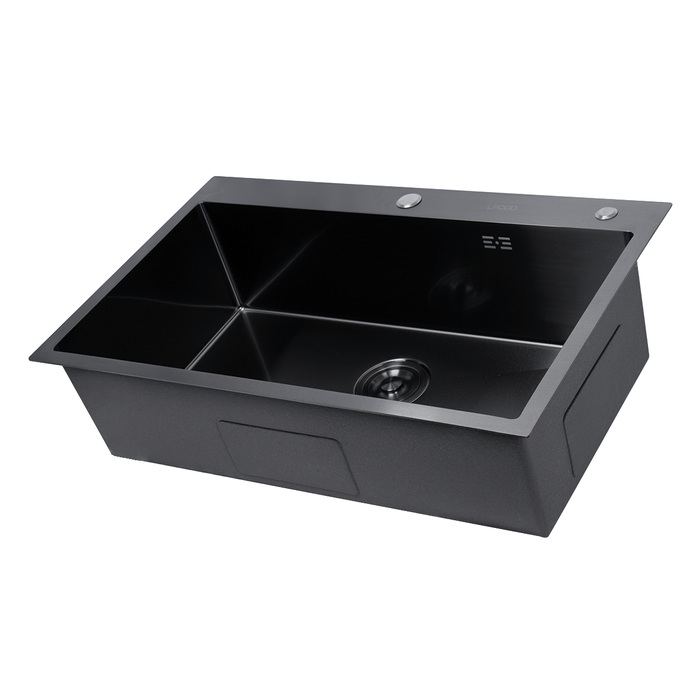 Lavaplatos De Sobreponer Redona Grafito 78x48x21,4 Cm