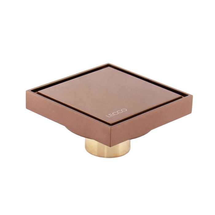 Rejilla Piso Cuadrada Box Rosa Mate 10x10