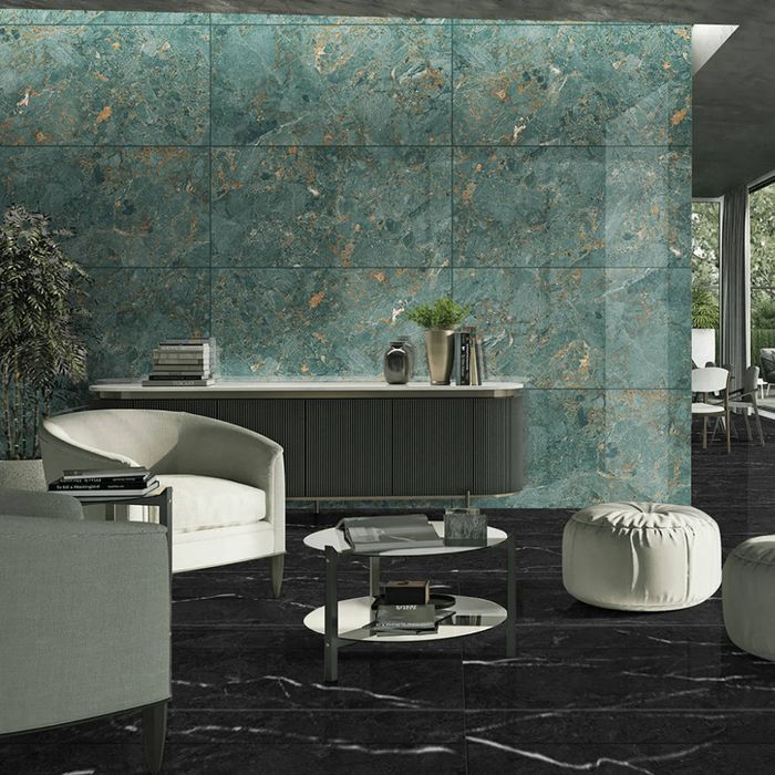 Porcelanato Aqua Verde Alto Brillo 60x120 Cm. Cj 1.44m² V2