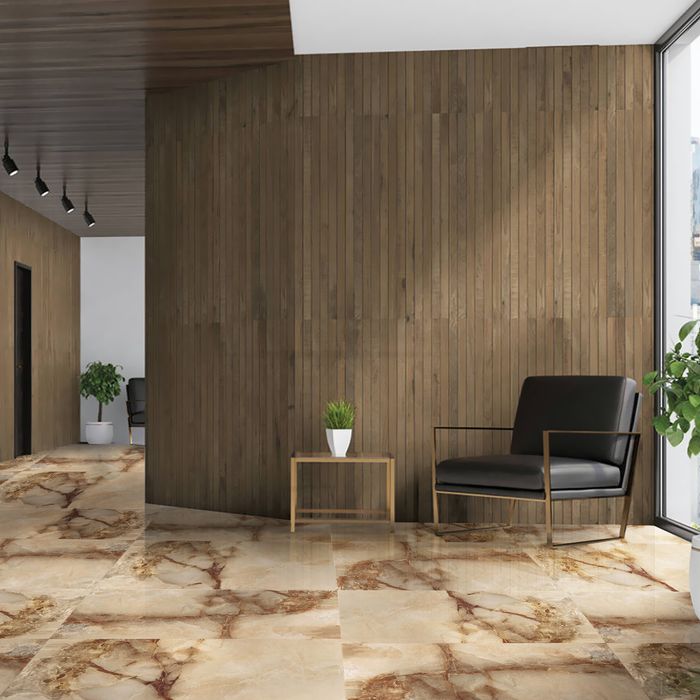Porcelanato Sparta Gold Alto Brillo 60x120 Cm Cj 1.44m² V2