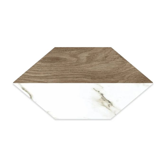 Porcelanato Lagom Calacatta 17x33cm. T4 Cj 0.78m² V2 C1/r9