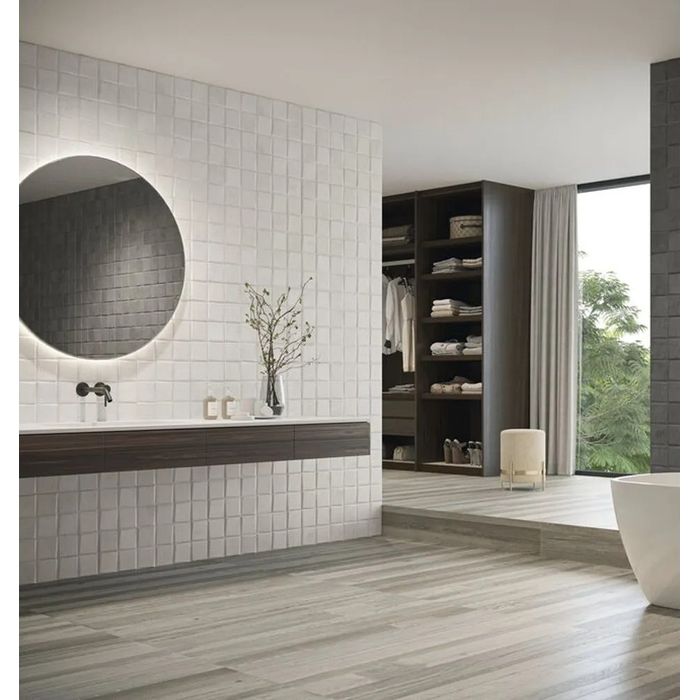Porcelanato Selecta Blanco Esmaltado 20x60 Caja x0.84m² V1