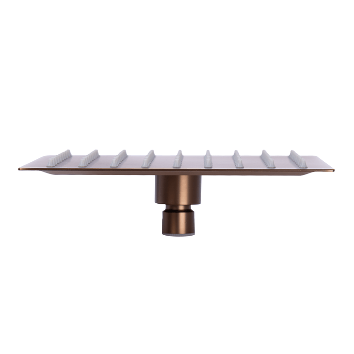 Regadera Cuadrada Plana Liri Rosa Mate 20cm
