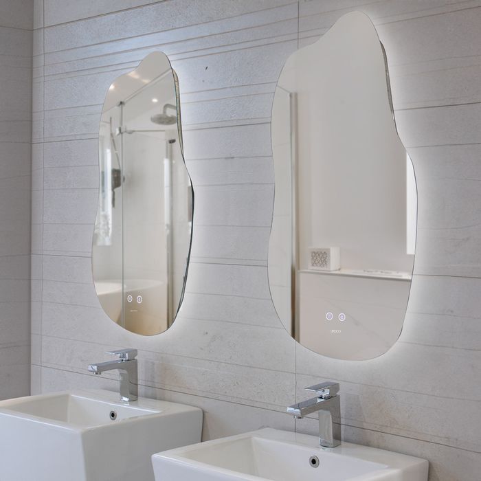 Espejo Trieste Touch Con Luz Led Regulable y Desempañante 50x90cm
