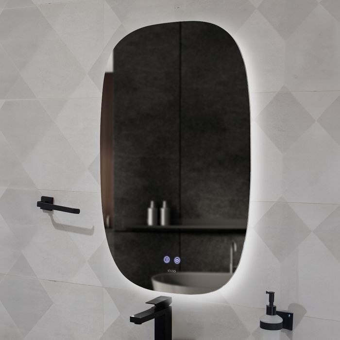 Espejo Rossano Touch Con Luz Led Regulable y Desempañante 60x90cm