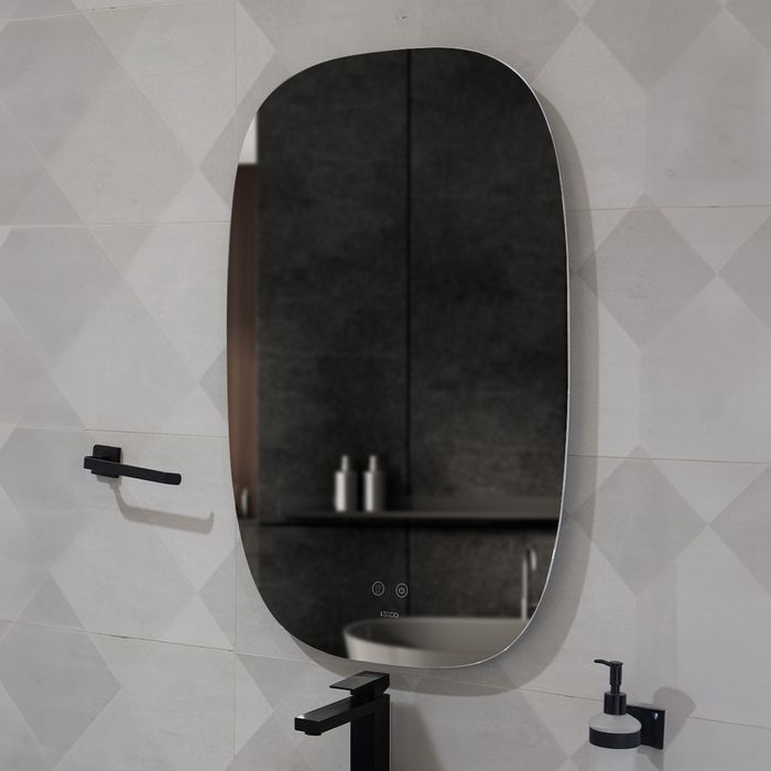 Espejo Rossano Touch Con Luz Led Regulable y Desempañante 60x90cm