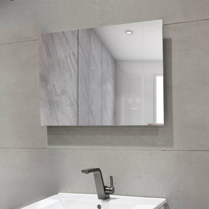 Espejo Varese Touch Con Luz Led Regulable Desempañante y Bluetooth 70x50cm
