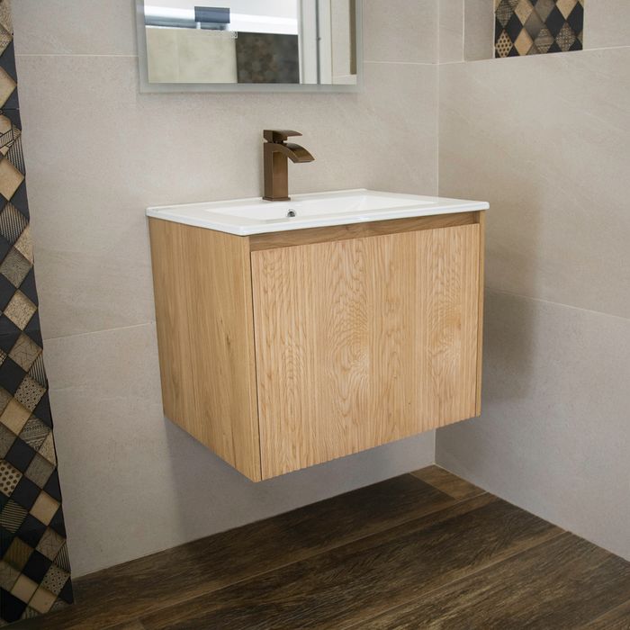 Mueble Viterbo Madecor Walnut Wood - Placa Lavamanos 60 x 46 x 50
