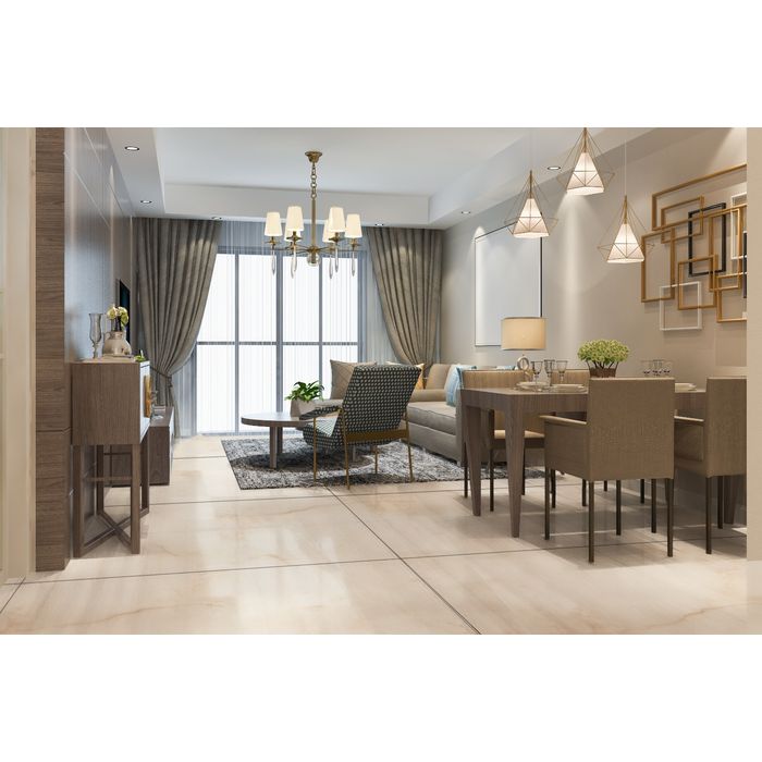 Porcelanato Vulture Beige Brillante 60x120 Cm. Cj 1.44m² V3