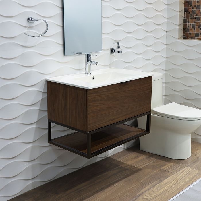 Mueble Asti Madecor Black Walnut - Placa Lavamanos 60x46x49