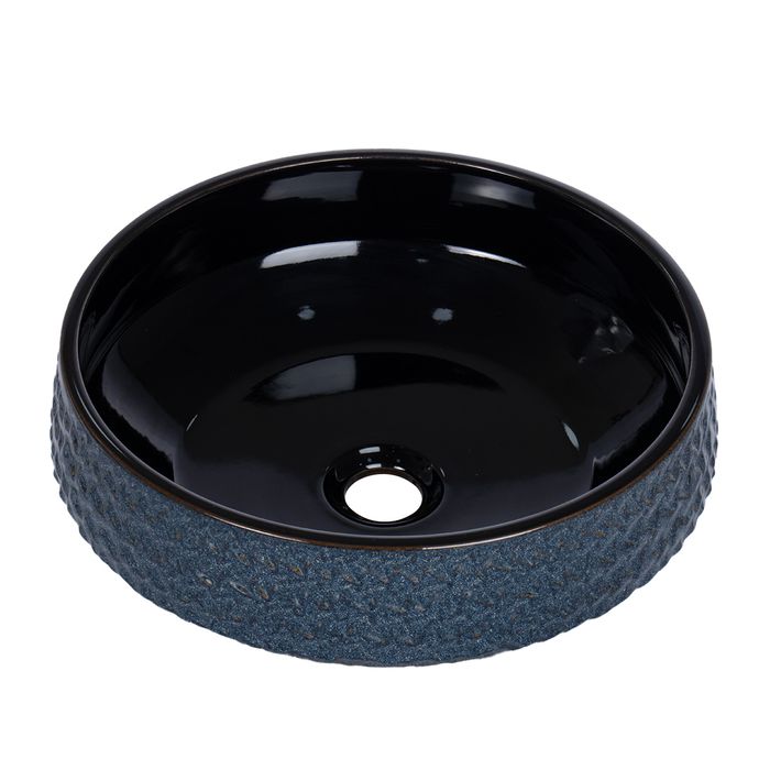 Lavamanos Vessel Azzurro Mate 41x41x15