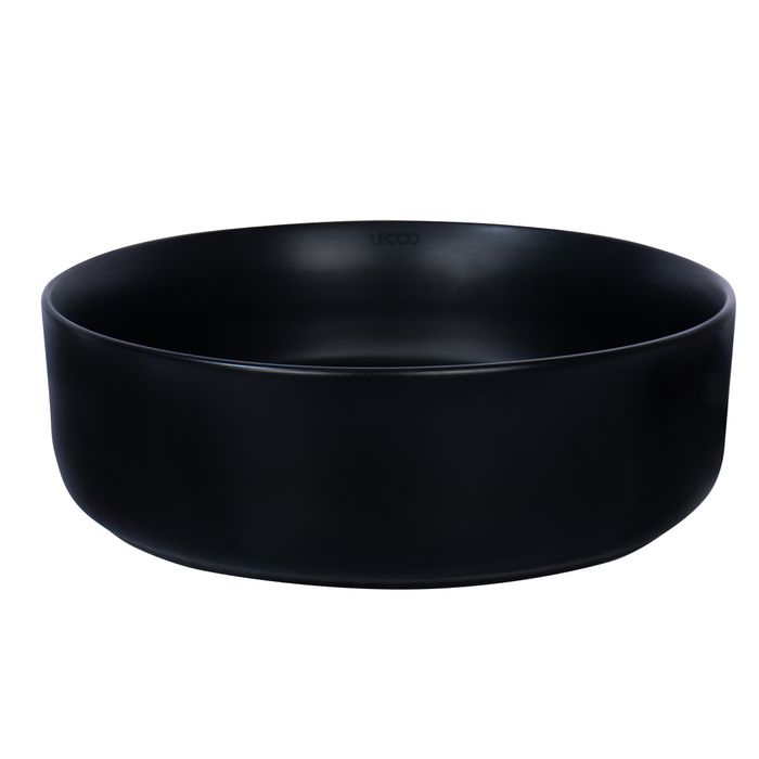 Lavamanos Vessel Nero Tondo Mate 36x36x12