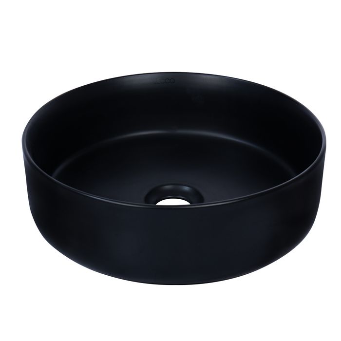 Lavamanos Vessel Nero Tondo Mate 36x36x12