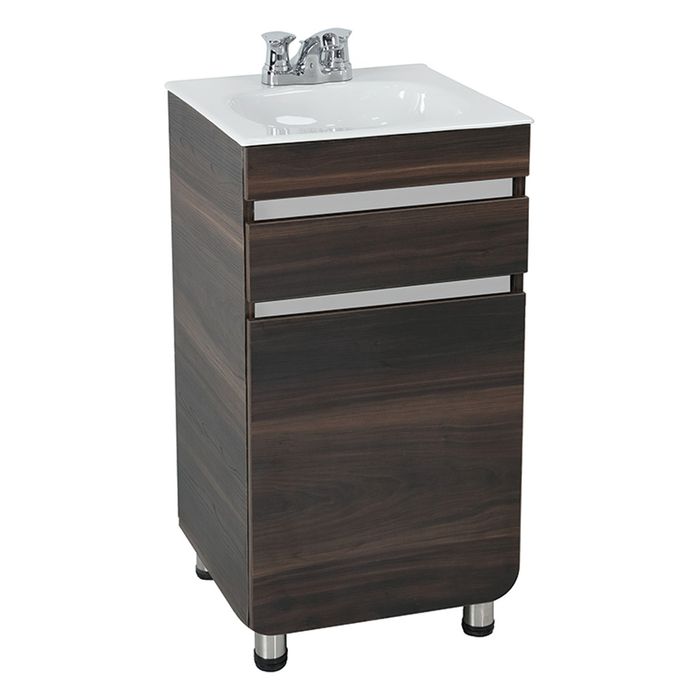 Mueble De Baño Aluvia Habano Con Lavamanos 45 x 45 Cm.