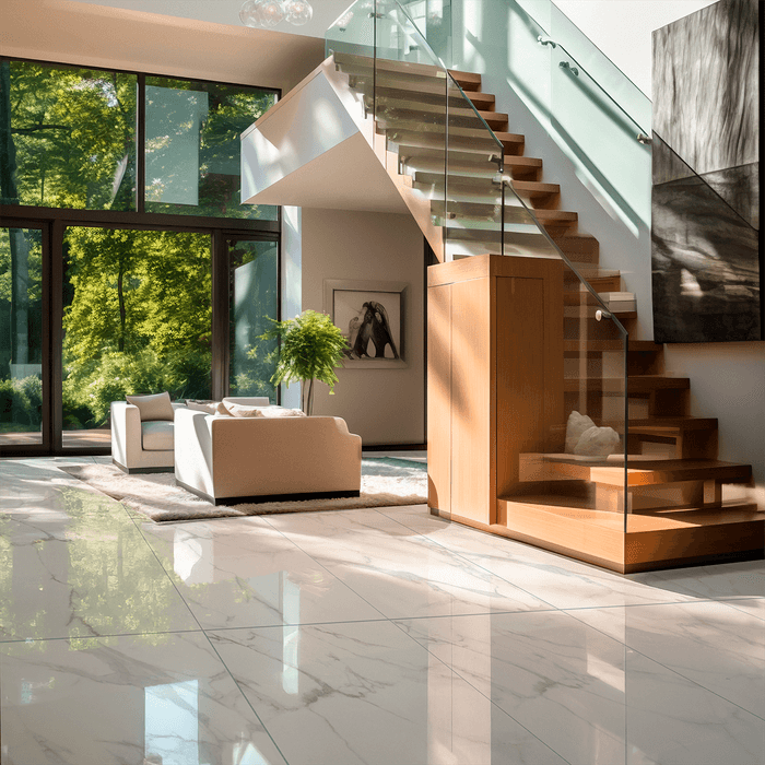 Porcelanato Bari Bianco Brillante 60x120cm. T4 Cj 1.44m² V3