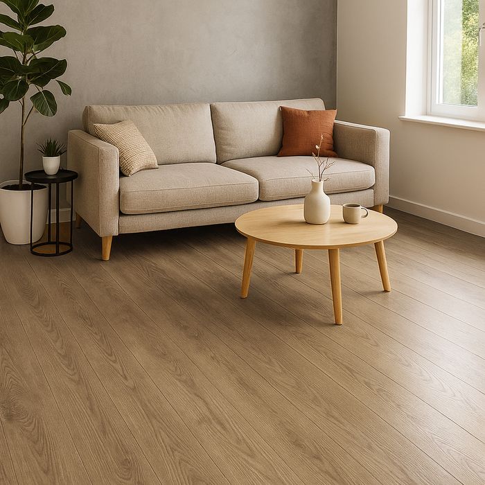 Piso Camogli Natural Con Bisel Textura 129.2cm x 19.3cm x 7mm Cj x 2.49m² T31