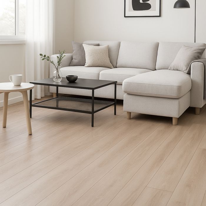 Piso Kosobo Claro Con Bisel / Texturizado Aqua 72h 129.2cm x 19.3cm x 8mm Cj x 1.99m² T33