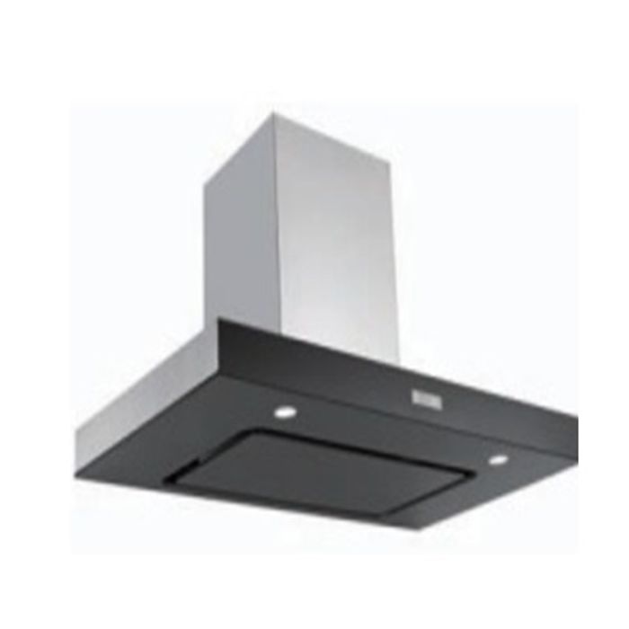 Campana De Pared Vidrio Cristal Negro Airon 90 cm