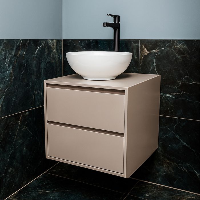 Mueble De Baño Estonia Capuccino Con Tapa 60 - 50 Cm